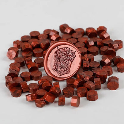 200 Pcs Wax Print Beads Wax Seal for Stamps Wax Lacquer for Seals Retro Sealing Gold Wedding Birthday Lacre for Card Making -