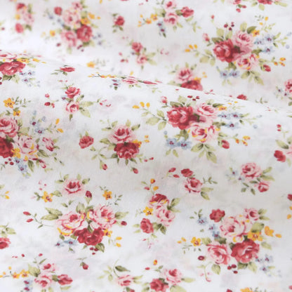 Floral Fabric Flower Cotton Printed Poplin Quilting Clothes Patchwork Muslin Sewing Accessories - J009