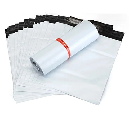 INPLUSTOP Ploy Shipping Bags Opaque PE Plastic Express Envelope Storage White Color Mailing Bags Self Adhesive Seal Courier B