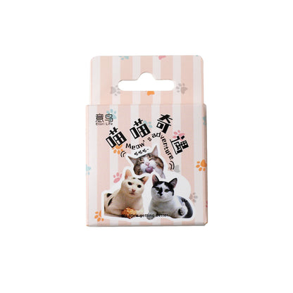 46pcs/Bag,Cat Stickers,Be for Suitcase Skateboard Luggage Laptop Phone Diy Sticke Decoration Stationery School Supplies Toys 
