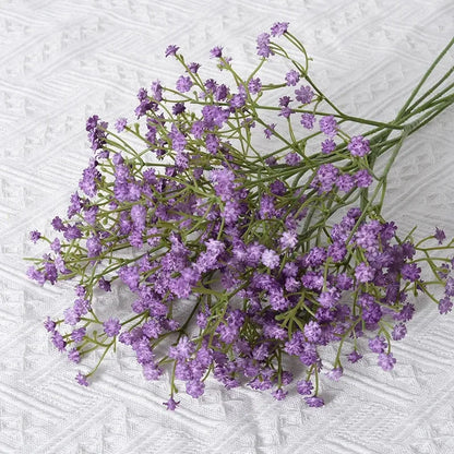 Artificial Plastics Gypsophila Flower Outdoor Garden Party Courtyard Home Vases Table Wedding Bridal Bouquet DIY Gifts Access