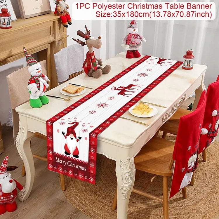 Table Runner Christmas Decoration For Home Decor 2025 Gifts - 15