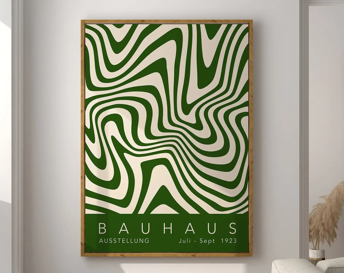 Mid Century Bauhaus Geometric Canvas Prints Poster Retro Abstract Wall Art Painting Pics for Modern Living Room Home Decorati