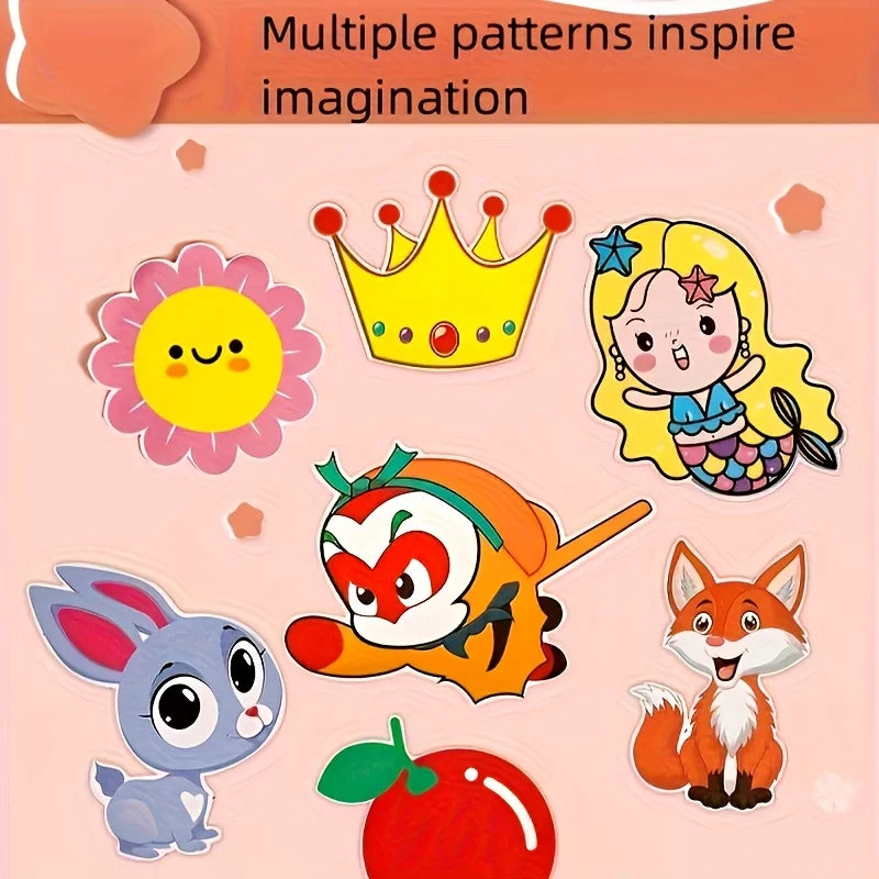 96Pcs Fun Paper Cutting Set, Paper Cutting, Paper Art, Scissors Skill Activity Paper Cutting Book, Children's Scissors Craft 