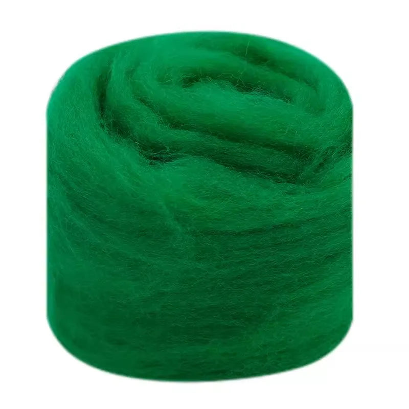 Needle Felting Wool Fibre Wool Roving for DIY Craft Materials, Needle Felt Roving Fabric Felt Craft Toys Handmade Felting Cra