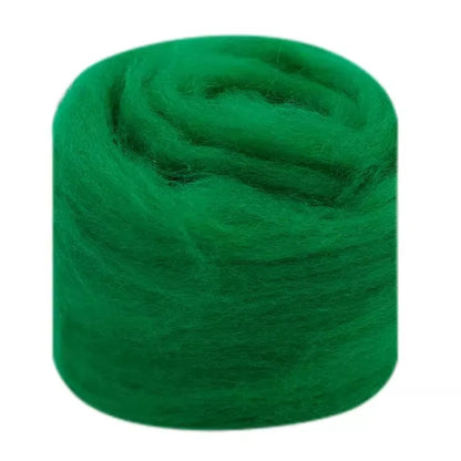 Needle Felting Wool Fibre Wool Roving for DIY Craft Materials, Needle Felt Roving Fabric Felt Craft Toys Handmade Felting Cra