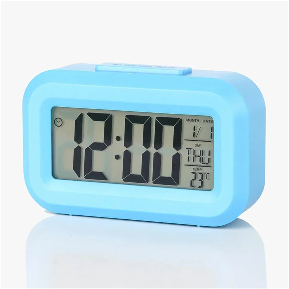 Led Digital Alarm Clock Backlight Data Times Calendar Desktop Multi-function Electronic Bedroom Decoration Desk Decorations W