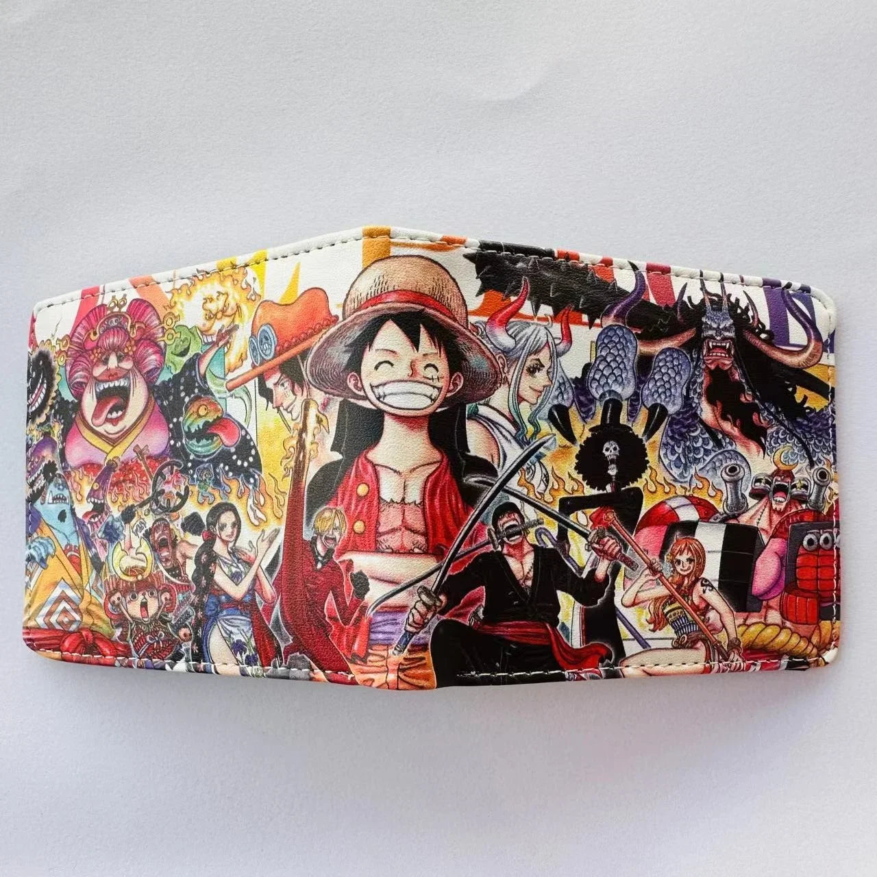 Anime One Piece Monkey D Luffy Roronoa Zoro Stylish and Simple Foldable Wallet Student Coin Purse Cute Things for Girls - 7