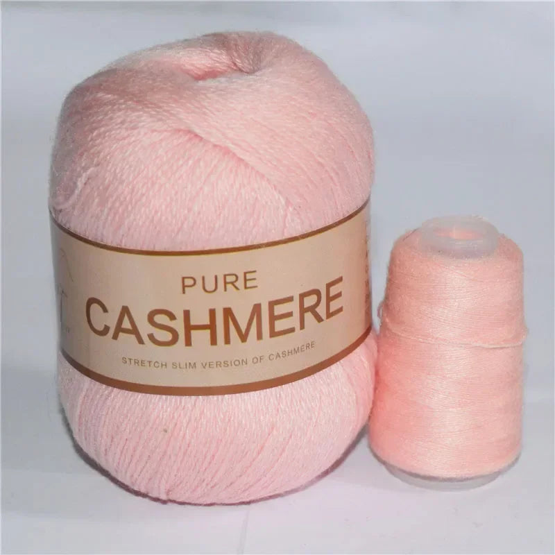 Crochet Cashmere Yarn, Soft Hand-Knitted Wool, Baby-Friendly Knitting Thread, Luxurious Yarn for Scarves, Crochet Projects, K