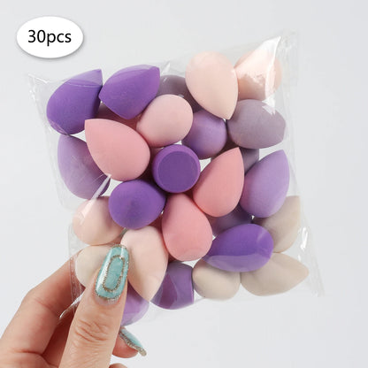 10/20/30/50/100Pcs Mini Makeup Sponge, Expands When Exposed to Water, Suitable for All Skin Types - 30Pcs A