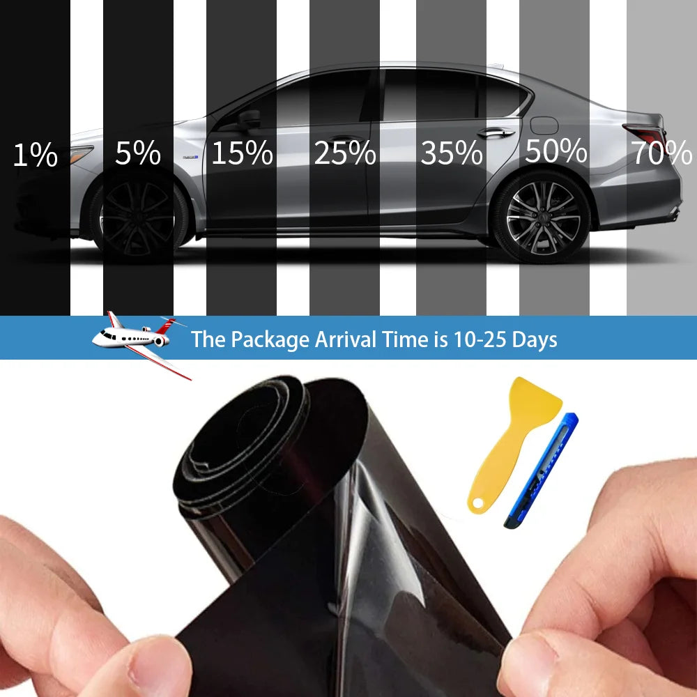 50cmx3/6m Car Window Privacy Tint Film Auto Vinyl Anti Look Glass Sticker Foils Ceramic Summer Solar UV Protector Mirror Film