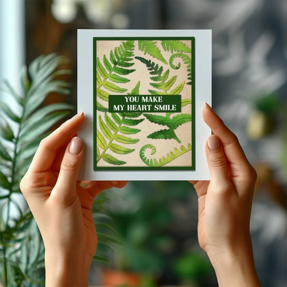Fern Leaves Die Cuts for Card Making Leaves Cutting Dies Stencil for Scrapbooking Plant Embossing Die Cuts for Album Decorati