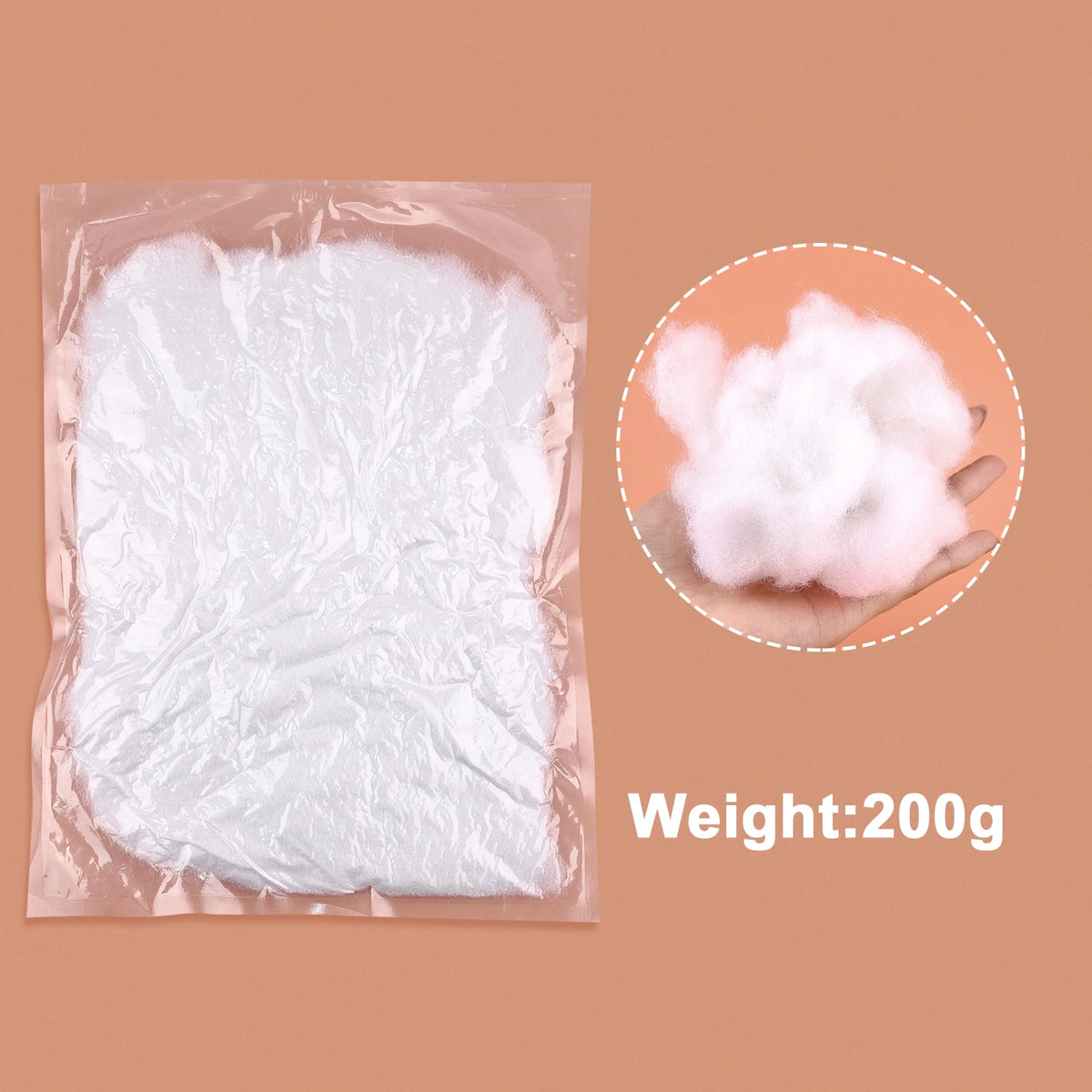 20-200g/Lot Doll Stuffed Cotton Toys PP Cotton Pillow Filling Premium Polyester Fiber Stuffing High Elastic Filler DIY Handma