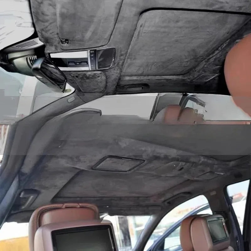 Suede Headliner Fabric Foam Backed for Car Truck Interior Trim Protect Aging Broken Faded DIY Replacement Car Roof Suede Fabr