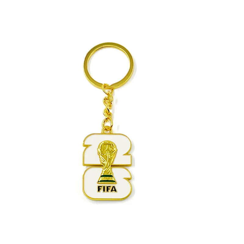 2026 FIFA Trophy Keychain Football Trophy Pendant Soccer Fan Souvenir Backpack Charm Collectible Gift Mascot Model - C