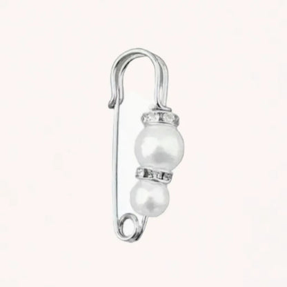 Women New Cute Imitation Pearl Rhinestone Brooch Anti-lighting Skirt Waist Pin Fashion Jewelry Accessories Gifts - 3.8CM 2205