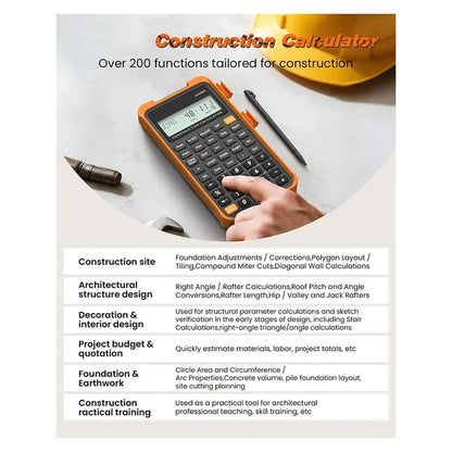 Construction Calculator Construction Calculator With Writing Tablet For Contractor Concrete