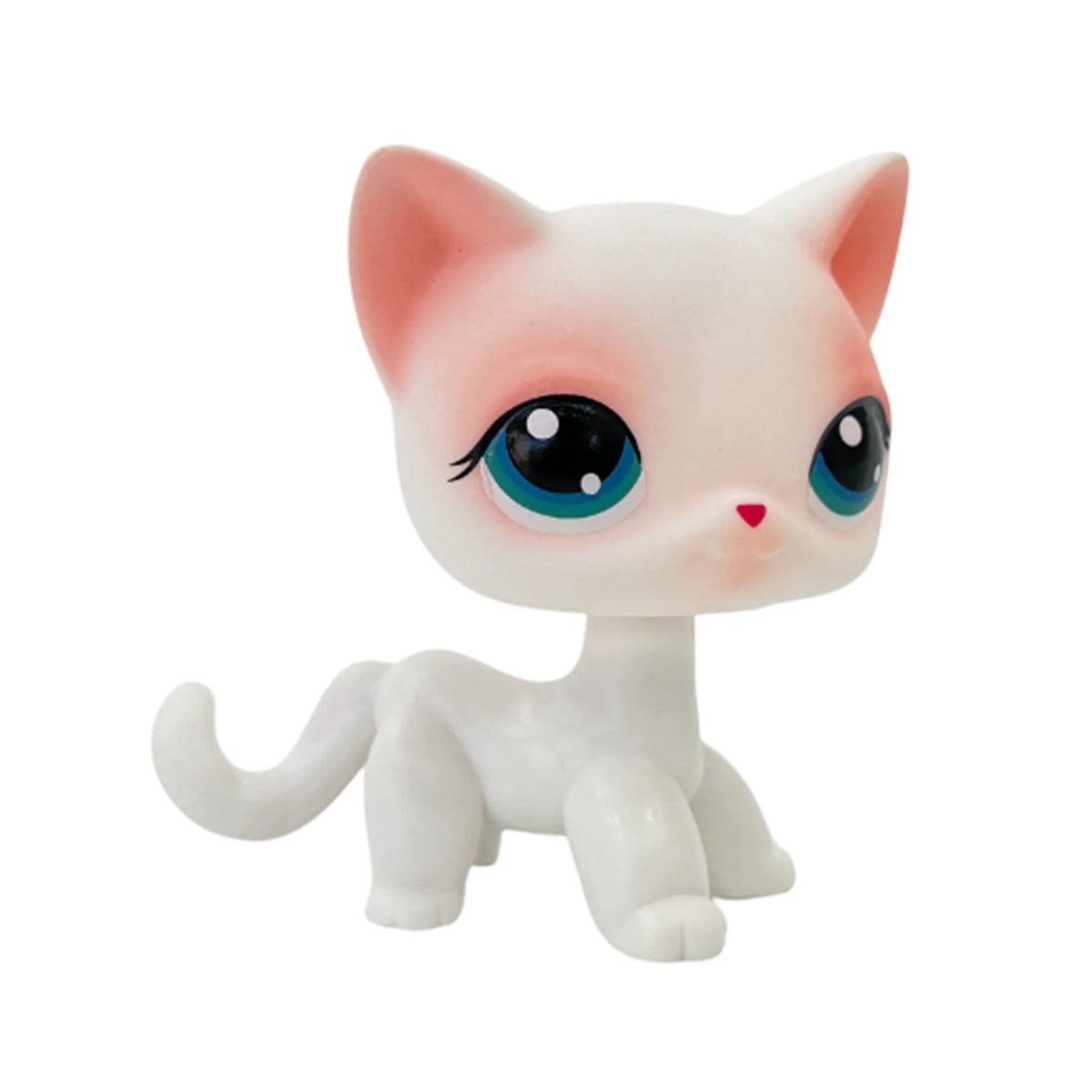 Rare Pet Toy Mini Stands Short Hair Kitten Old Figures Collection Original Bobble Head Toy LPS - 64
