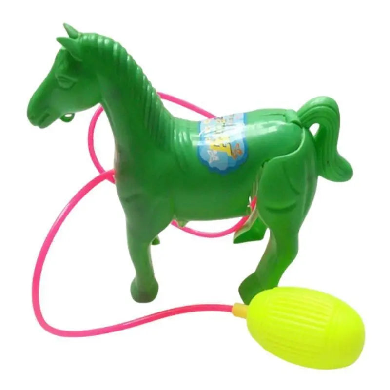 Kids Pull String Horse Toy Classic Vintage Walking Animal Model Colorful Plastic Interactive Toddler Educational Birthday Par