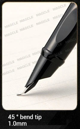 Luxury Metal Black Fountain Pen Nib 0.28/0.38/0.5/0.7/1mm Calligraphy Writing Pen Office Business School Stationery Supplies 