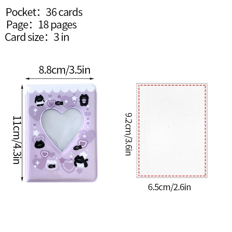Kpop Photo Album Mini 3 Inch Album Photo Photocard Holder Idol Binder Photo Card Holder Card Collect Book Picture Protector 포