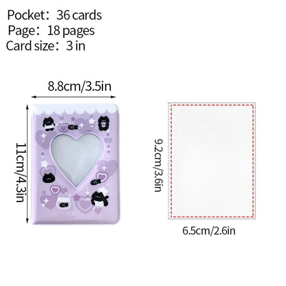 Kpop Photo Album Mini 3 Inch Album Photo Photocard Holder Idol Binder Photo Card Holder Card Collect Book Picture Protector 포
