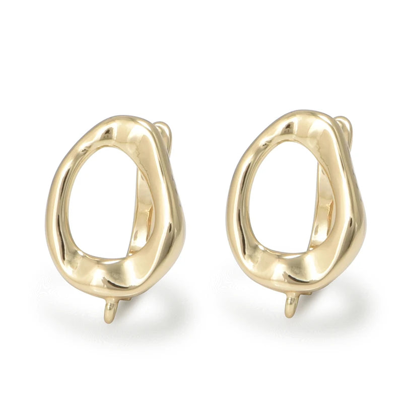 Silver Color Brass Earring Hooks for DIY Jewelry Making Handmade Silver Color Jewelry Accessories Findings Eawires - Gold G