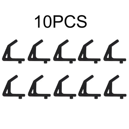 5-20pcs Universal Hooks For Shelving With 10.3mm Hole Spacing Storage Hooks Garage Auxiliary Hooks Shelf Fittings Support Hoo