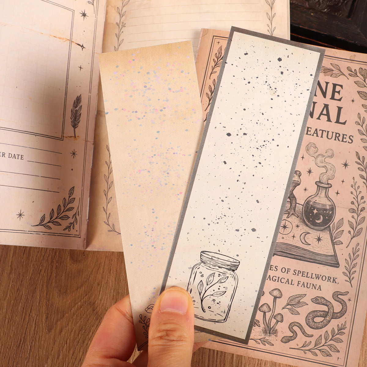 80pages A5 Journal Notebook with Two Bookmarks, for Diary, Junk Journal, Crafts, Writable Notepad, Memo Taken, Letter Paper