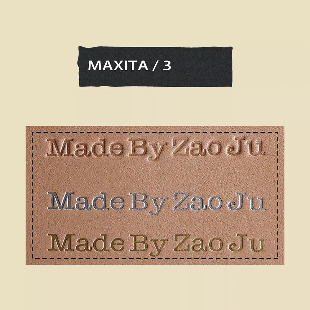 MAXITA Movable Type Hot Foil Stamping Kit | English Brass Type Set for Leather Craft, Packaging, and DIY Embossing 306Pcs - F