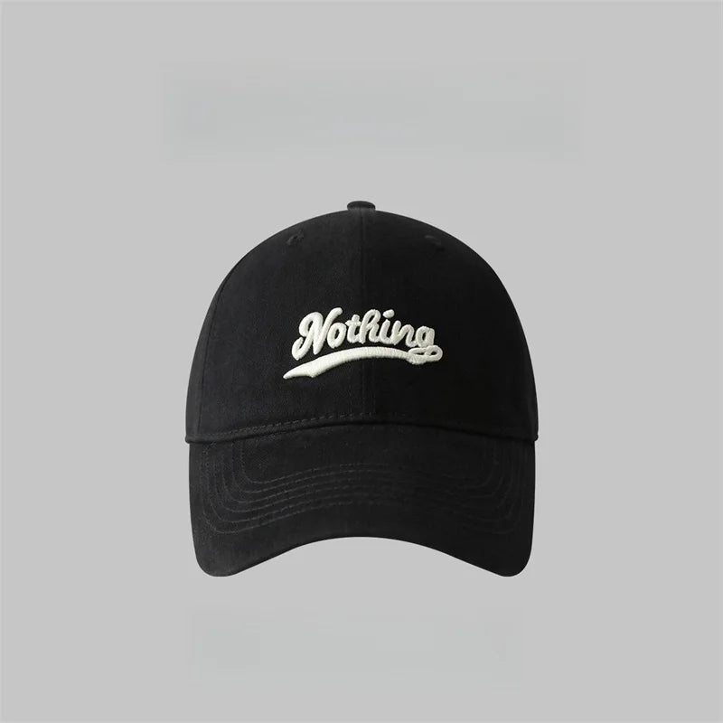 Letter Embroidery Baseball Hat For Women Men Fashion Sunscreen Hat Outdoor Sunshade Peaked Caps Solid Color Visors