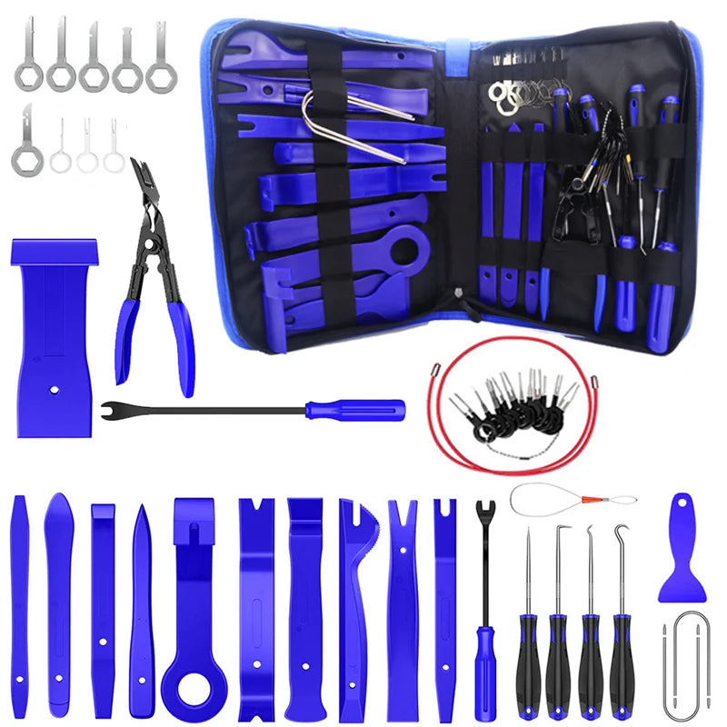 5/11/43PCS Car Trim Interior Plastic Disassembly Kit Car Clips Panel Dashboard Removal Tool Auto Trim Hand Removal Accessorie