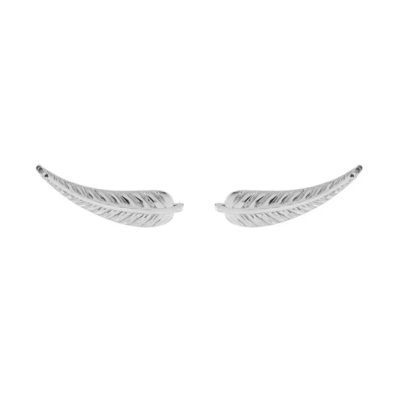 2021 gold-plated Ear Jackets Climbers Clip Earrings For Women CZ Zircon Stud Earring Earcuffs Men Jewelry - Silver D