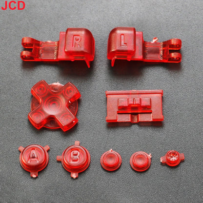 JCD 1set For GameBoy Advance SP GBA SP Plastic Full Button Set For GBA SP A B Select Start Power ON/OFF L R Buttons Kit D Pad