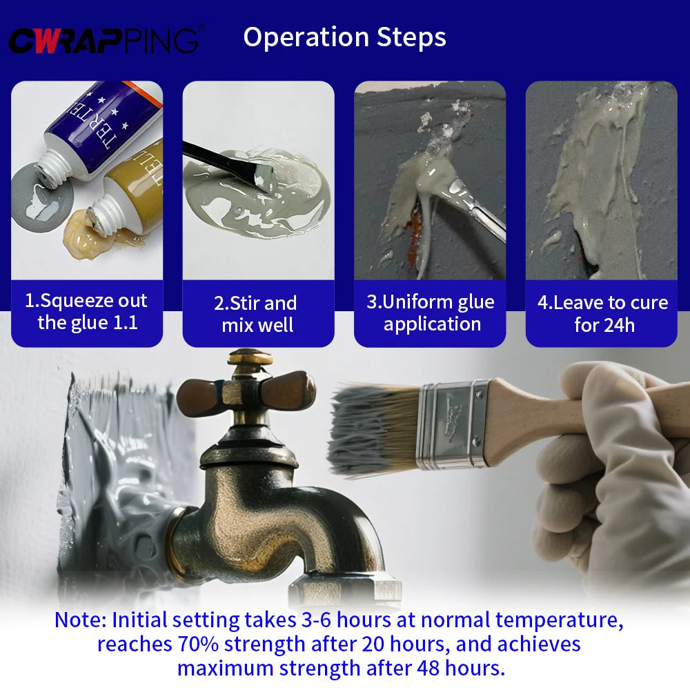 AB Glue Metal Plastic Wood Filler Epoxy Adhesive 20/70/100g Super Strong Metal Repair Glue Welding High Temperature Resistant