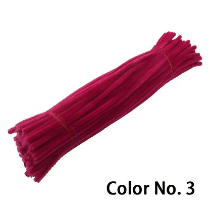 Chenille Stem Pipe Kids DIY Creative Toys Chenille Sticks Cleaners Kindergarten Educational Handmade Material Plush Strips