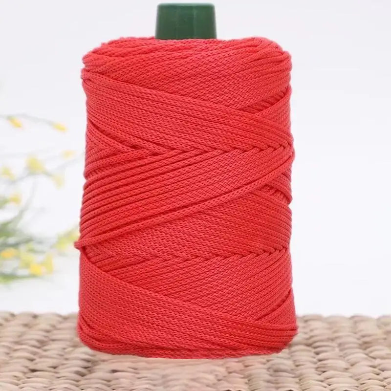 Summer Crochet Yarn Ice Rope 3mm Thread For Hand Knitting Bag Sun Hats Shoes Woven DIY Hook Cushion Silk Medium Thick About 2