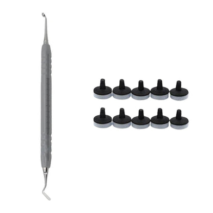 Dental Composite Resin Kit Filling Molding Tools Materials Quick Foam Pad Light Cure Holder Handle Spatula Dentistry Instrume