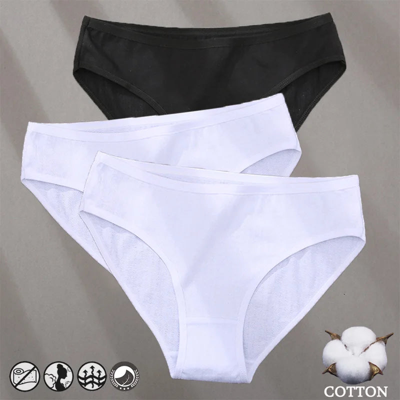 Cotton Panties Jacquard Design Pattern Women Panties Underwear Sexy Female Lingerie Briefs Solid Color Intimate Pantys for Wo