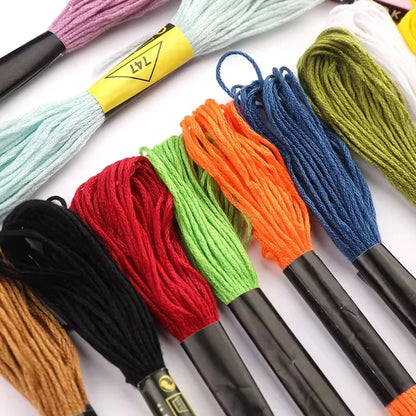 36/100pcs Mix Colors Embroidery Thread Cotton Sewing Skeins Craft Cross Stitch Floss Line DIY Tools Make Bracelets