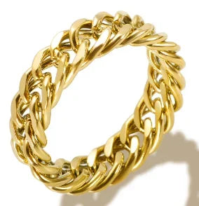 Stainless Steel Ring for Women Inlaid Zircon Rings Waterproof Romantic Fashion Jewelry - A42 / 8