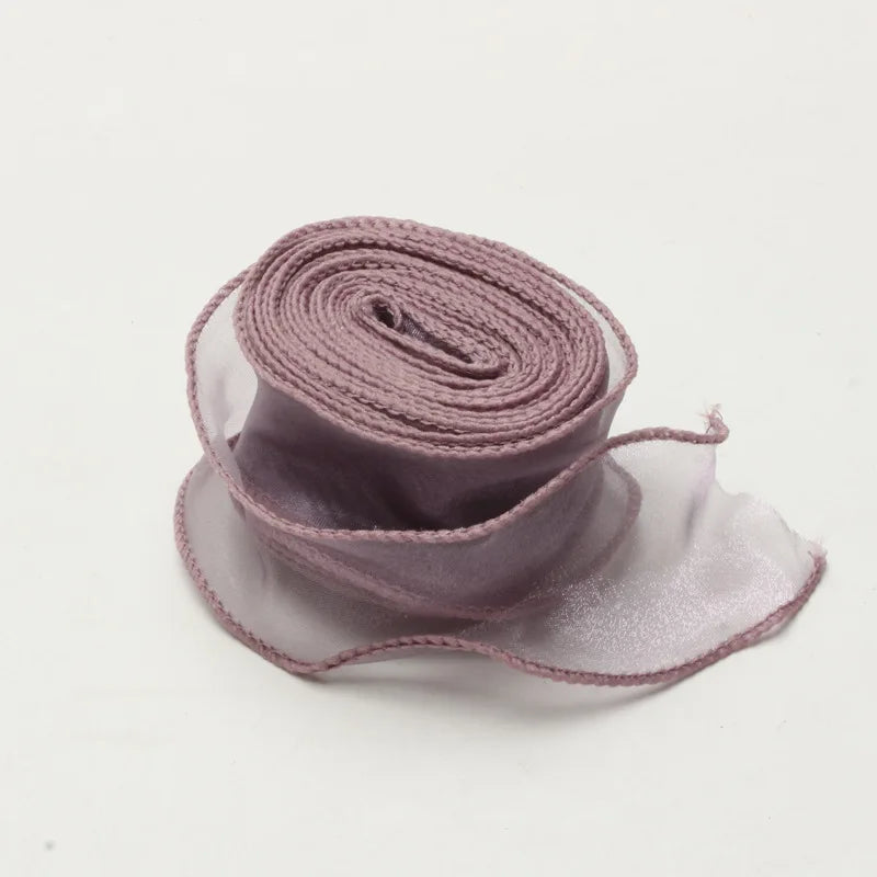 10Yards Fishtail Chiffon Ribbon Wavy Edged Organza Ribbon For DIY Crafts Bouquet Gift Wrapping Wedding Decoration Sewing Acce