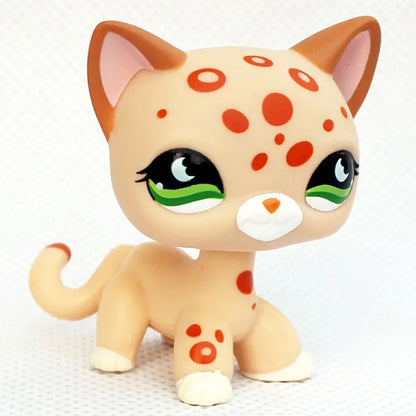 Rare Pet Toy Mini Stands Short Hair Kitten Old Figures Collection Original Bobble Head Toy LPS - 852