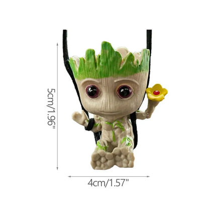 Desktop Decor Mini Anime Figurine Tree Man Miniature Model Cute Groot Doll Toy Home Accessories Ornament Handicraft Gifts - S