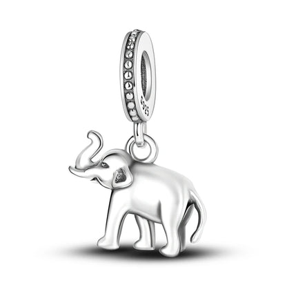 925 Sterling Silver Charms Beads Pendant Tree of Life Dog Elephant Love Heart Charm Fit Original Bracelet DIY Women Jewelry G