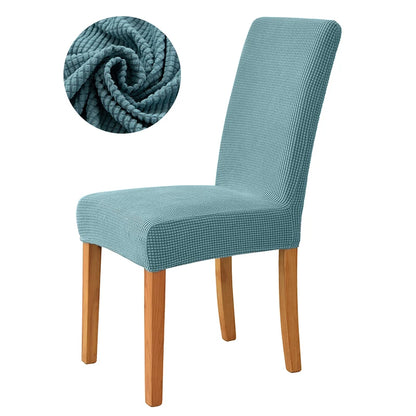 Elastic Dining Room Chair Cover Stretch Thick Jacquard Kitchen Chair Cover Slipcover For Dining Kitchen Hotel Wedding Banquet