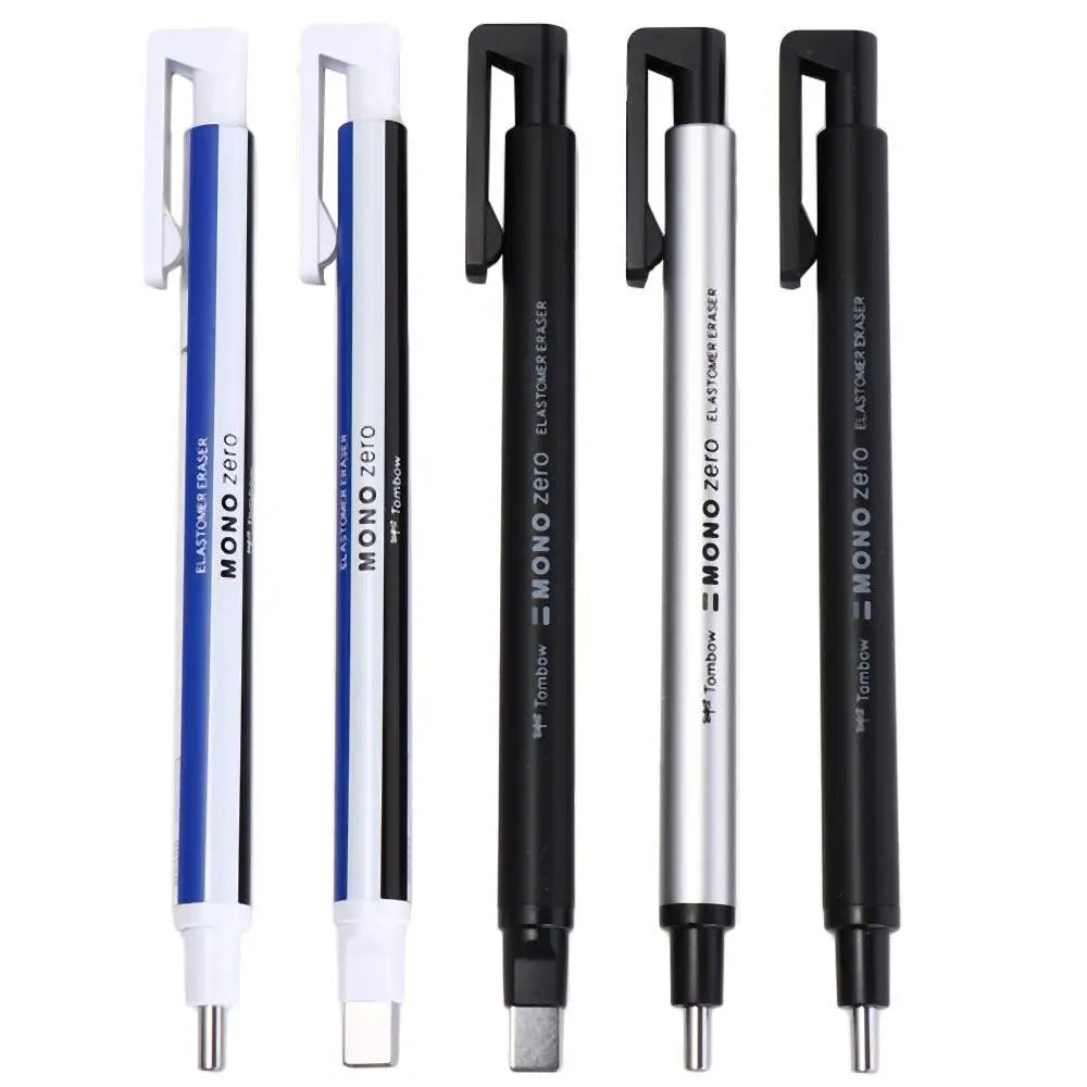 Tombow MONO Zero Eraser Flat / Super Fine Rubber Tip Pen Type Professional High Precision Pencil Eraser For Manga Highlight