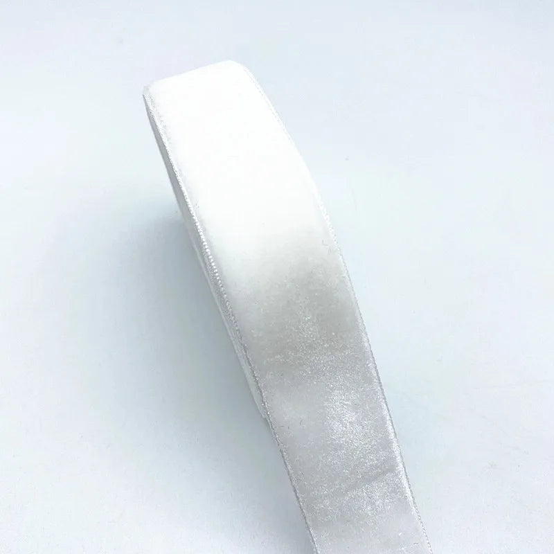 New 6-38mm Colour Single Face Line Velvet Ribbon for Bowknot Christmas Ribbon Party Decorations