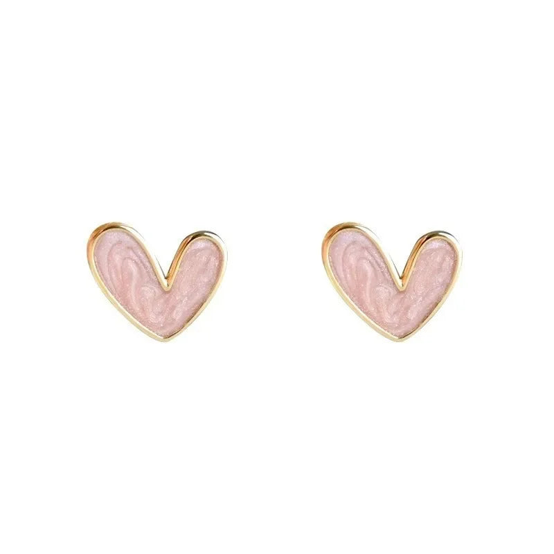 New Fashion love Heart Pearl Earrings for Women Sweet Elegant Temperament Drop Earring Trend Jewelry Accessories - 661882