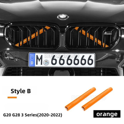 Car Front Grille Trim Strips For BMW E60 F07 F10 F20 F22 F25 F30 F32 F39 F44 F46 F48 G11 G12 G30 G32 G01 G02 G05 G20 1-7Serie